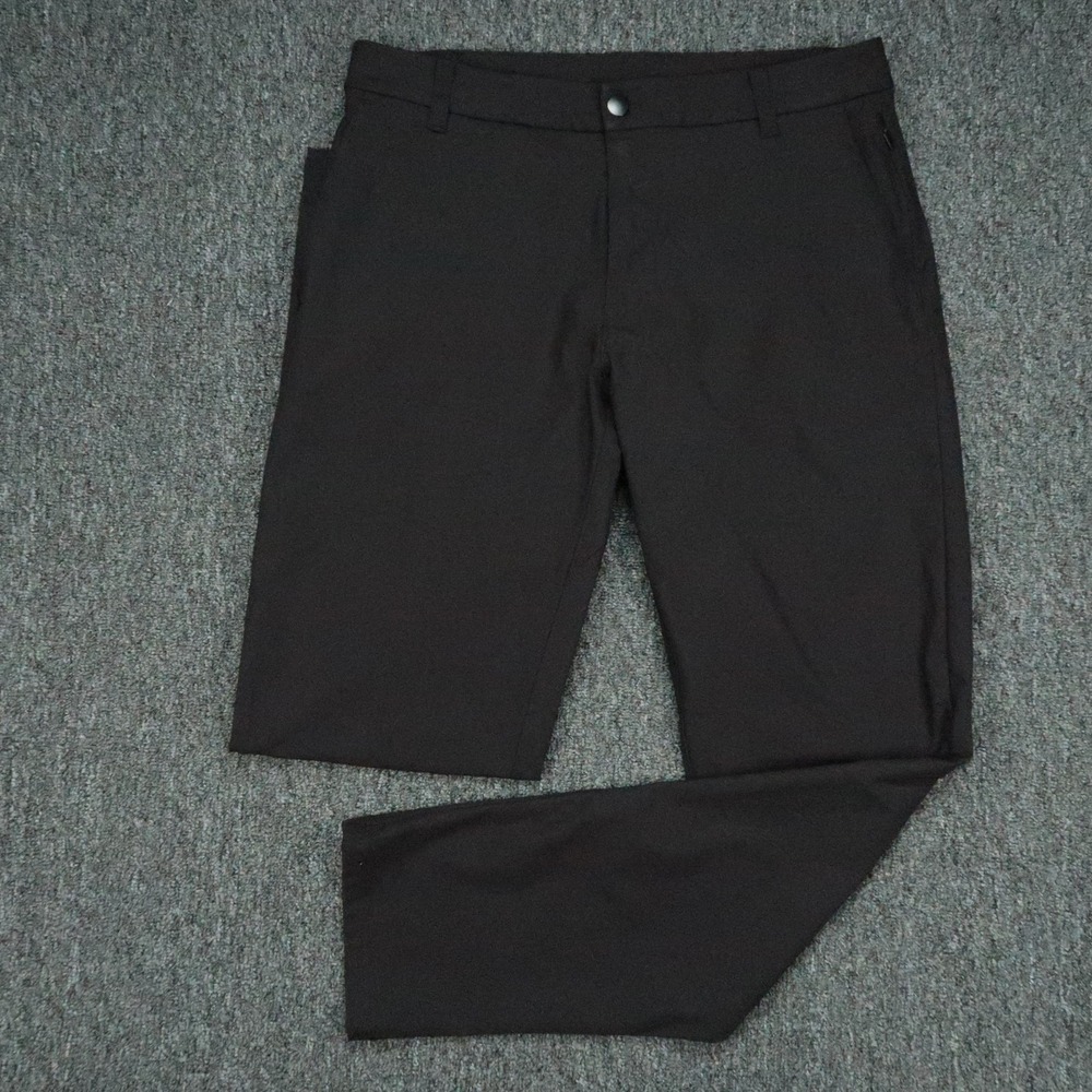 Lululemon Pants Men 31x32 Black Commission Classic Warpstreme Zip Pocket Trouser